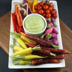 Crudites with Green Goddess Dip