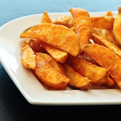 Baked Garlic Potato Wedges