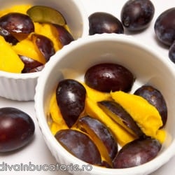 Plum and Mango Crumble