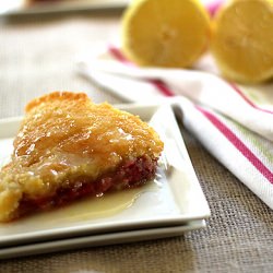 Strawberries in a Lemony Cake