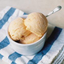 Peach Sorbet w/ Frangelico