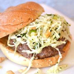 Asian Slaw Burgers