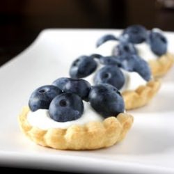 White Chocolate Blueberry Tarts