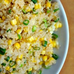 Quinoa with Corn & Scallions