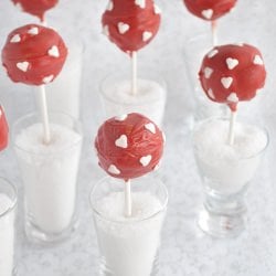Red Cake Pops