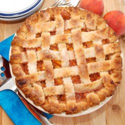 Lattice-Top Fresh Peach Pie