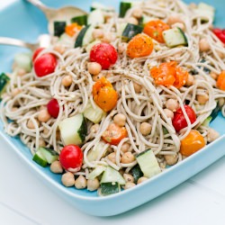 Soba with Tomatoes and Tahini