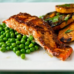 Grilled Maple-Chili Salmon