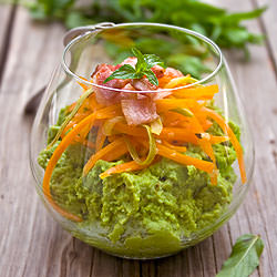 Pea Puree w/ Carrots