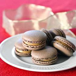 Chocolate Peanut Butter Macarons