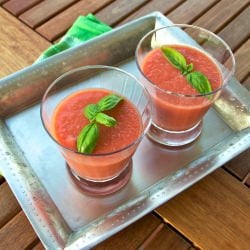 Watermelon and Tomato Gazpacho