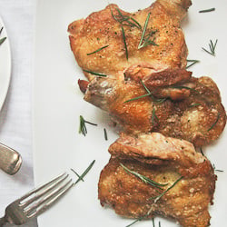 Crispy Chicken with Rosemary