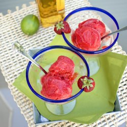 Strawberry Margarita Sorbet