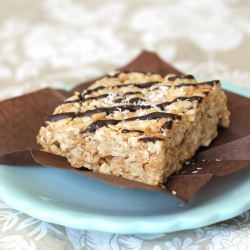 Coconut Krispy Treats & Chocolate