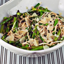 Roasted Asparagus and Enoki Salad