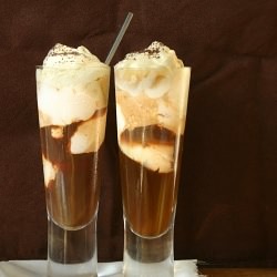 Iced coffee with Vanilla Ice Cream