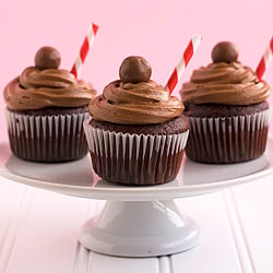 Chocolate Malt Cupcakes
