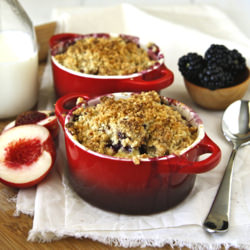 Nectarine Blackberry Crisp