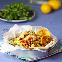 Lemon, Caper and Shrimp Pasta
