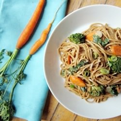 Soba Noodles & Spicy Peanut Sauce