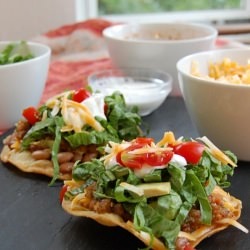 Ranchero Bean Tostadas