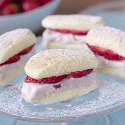 Strawberry Frappuccino Sandwiches