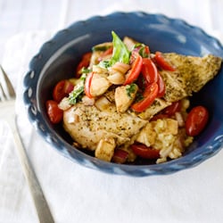 Oven Baked Risotto with Caprese