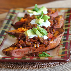 Roasted Sweet Potatoes with Chili