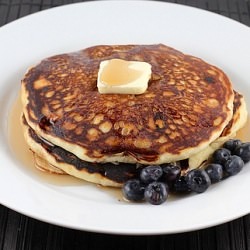 Butter Milk Blueberry Pancakes