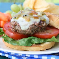 Green Chile Cheeseburgers