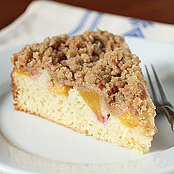 Peach Streusel Coffee Cake