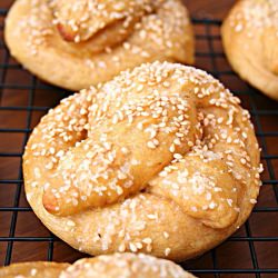 Sesame Seed Pretzels