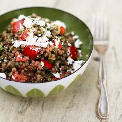 Lentils and Pearl Couscous with Mint