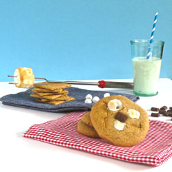 S’mores Stuffed Cookies