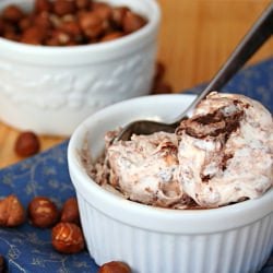 Nutella Swirl Cheesecake Ice Cream