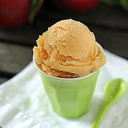 Peach Buttermilk Sherbet