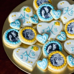 Photo Transfer Anniversary Cookies