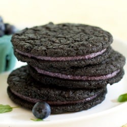 Black Cocoa and Blueberry Sandwich