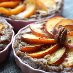 Raw Peach Cobbler