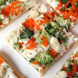 Cold Veggie Pizza Appetizer