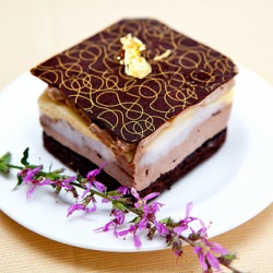 Chocolate Yuzu Caramelia Mousse Cake
