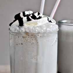 Hot Fudge Bourbon Milkshakes