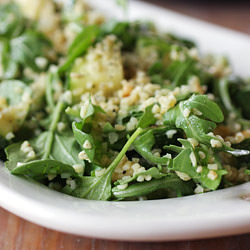 Bulgur Salad with Arugula, Zucchini