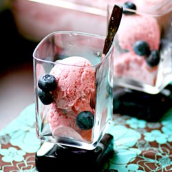 Strawberry Sour Cream Ice Cream