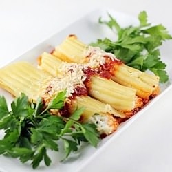 Two Cheese Crab Manicotti