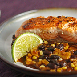 Salmon en Manchamanteles