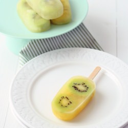 Pineapple and Kiwi Popsicles