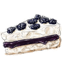 Blackberry Jam Pavlova