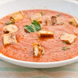 Roasted Tomato Corn Soup