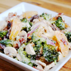 Mandarin Roasted Broccoli Salad